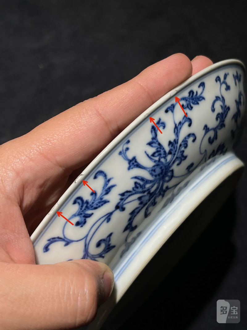 清雍正 青花巴洛克风格大盘 - 图12